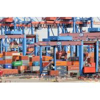 14211_7523 Portalkräne und Containerlager im Hafen Hamburg, Terminal Altenwerder. | HHLA Container Terminal Hamburg Altenwerder ( CTA )